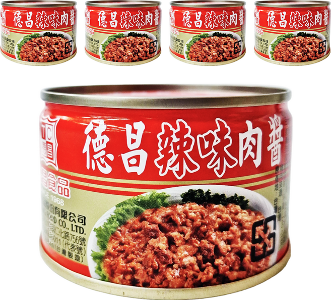 德昌 辣味豬肉醬, 140g, 5罐