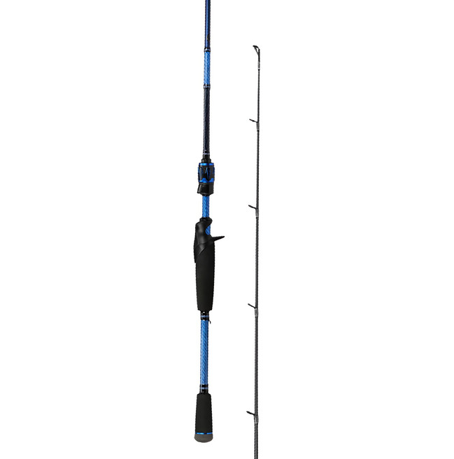 okuma 寶熊釣具 煞雷諾 Serrano 槍柄 路亞竿 淡水竿 海水竿 捲仔 BASS, 黑色 + 藍色