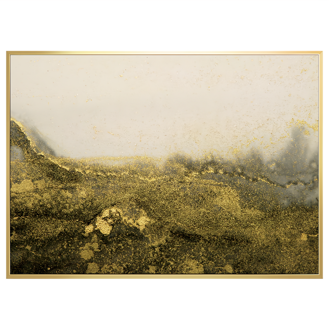 BOLUO GALLERY 菠蘿選畫所 金色山脈II 掛畫 APAD3459G, 金色