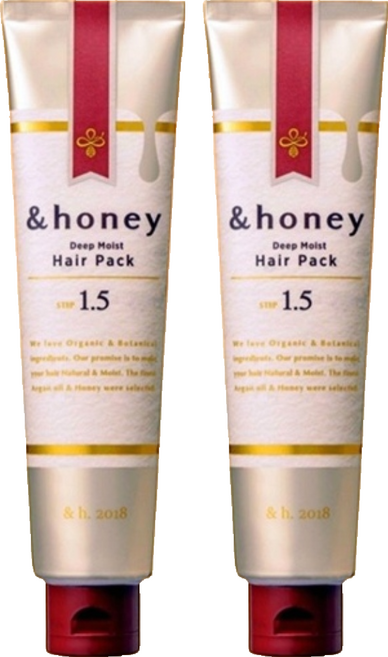 &honey 日本Deep蜂蜜亮澤修護髮膜, 130g, 2個