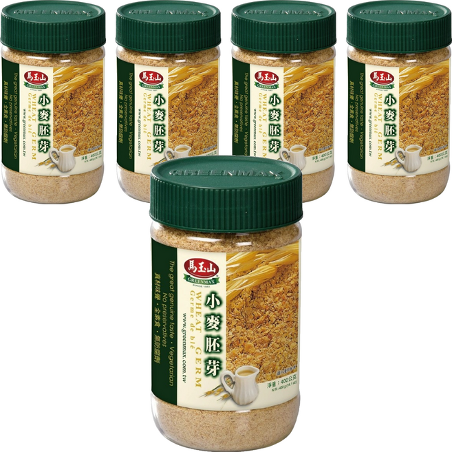 馬玉山 小麥胚芽 全素 無防腐劑, 400g, 5罐