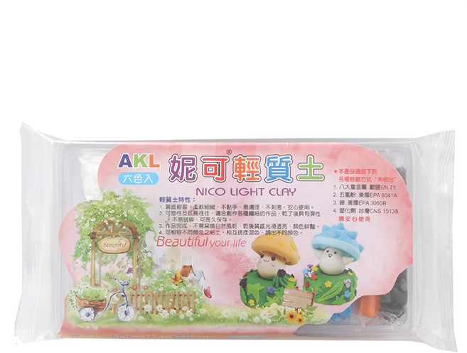 AKL 安可力 妮可輕質土, 65g, 1組, 多色