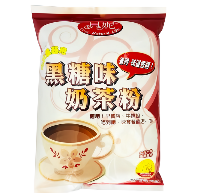 貝妮 黑糖味奶茶粉, 1kg, 1包, 1包