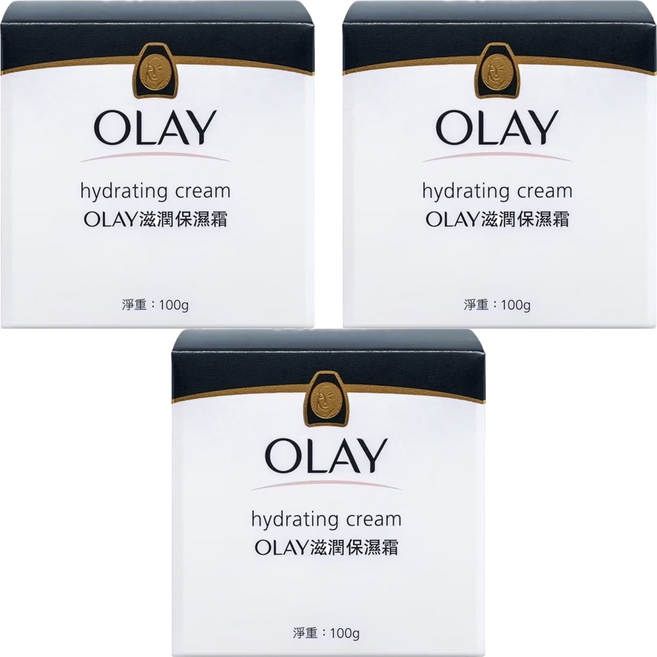 OLAY 歐蕾 台灣公司貨 滋潤保溼霜, 100g, 3罐