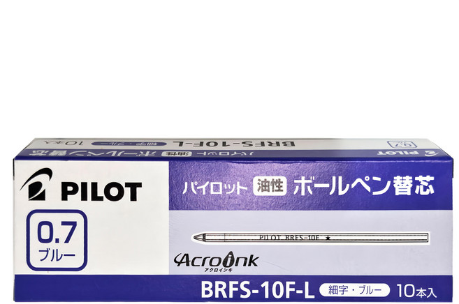 PILOT 百樂 多功能筆金屬替芯 0.7mm BRFS-10F-L, 藍色, 10支