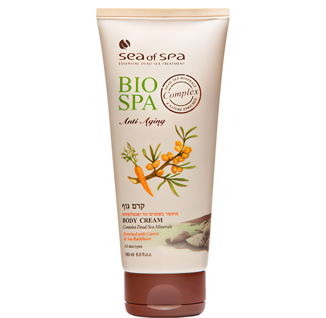 Sea of Spa 胡蘿蔔沙棘油體霜 180ml 豐富維生素滋養修護肌膚, 1條