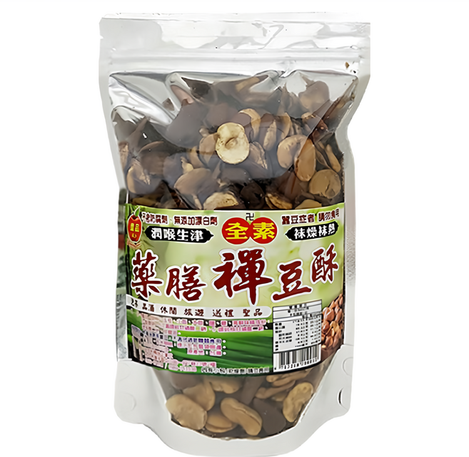 皇品 禪豆酥 藥膳原味 加入數種中藥材香料與胡椒提味, 340g, 1包