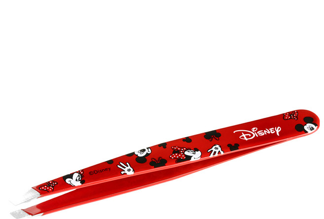 TWEEZERMAN Disney 限定超萌米奇米妮斜口鑷 9.5cm, 紅色, 1支