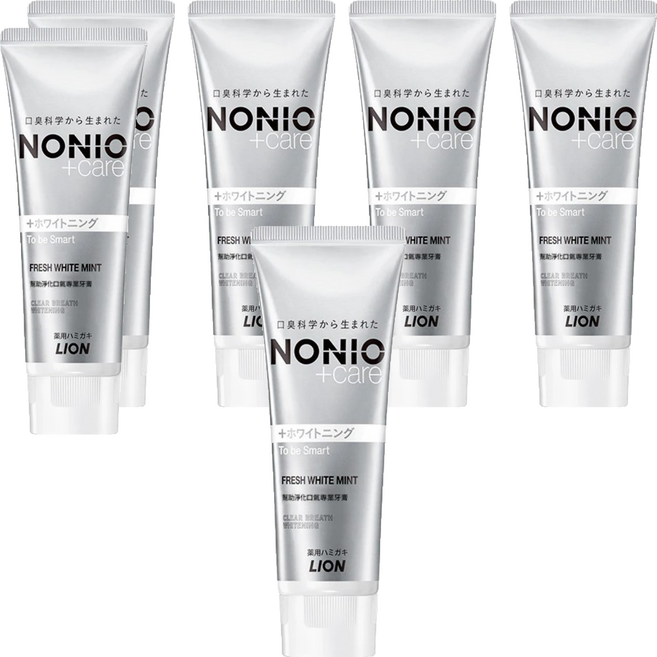 LION 獅王 NONIO 終結口氣牙膏 晶燦亮白 雙重淨化因子 LSS成分 長效清新口氣