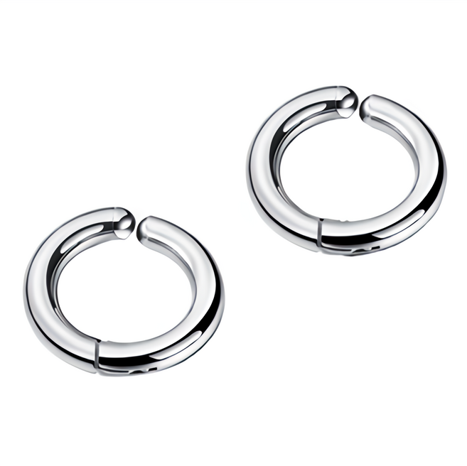에르모사제이 맨즈 ME018 써지컬 스틸 기본 링귀걸이 베이직 심플 남자 귀찌 피어싱 귀걸이
