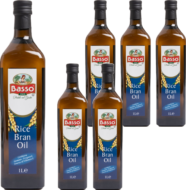 Basso 巴碩 義大利巴碩 玄米油, 1L, 6瓶