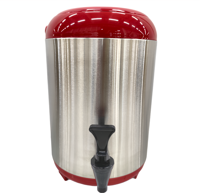 SHIH-HO 世合牌 日式手提保溫桶 不鏽鋼保冰桶 10L, 紅色, 1個