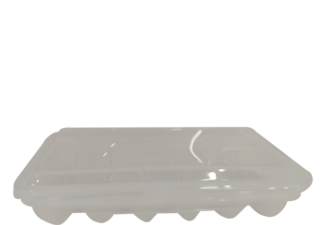 透明雞蛋盒子18格, 透明色, 2個