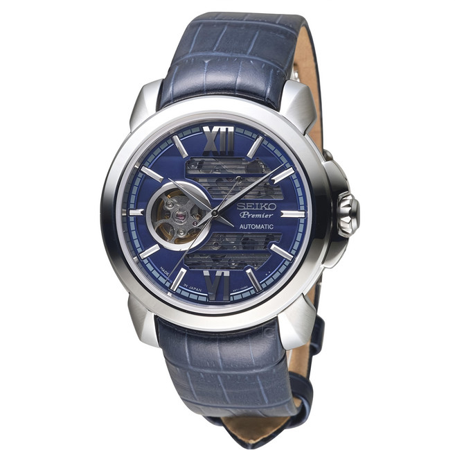 SEIKO 精工 Premier 系列 鏤空機械錶 SSA399J1/4R71-00C0B