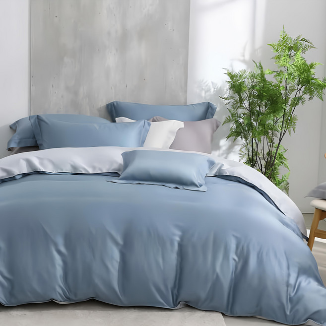 Hong Yew Bedding 鴻宇寢飾 天絲300織 萊賽爾 台灣製 薄被套 T20150, 帕迪藍色