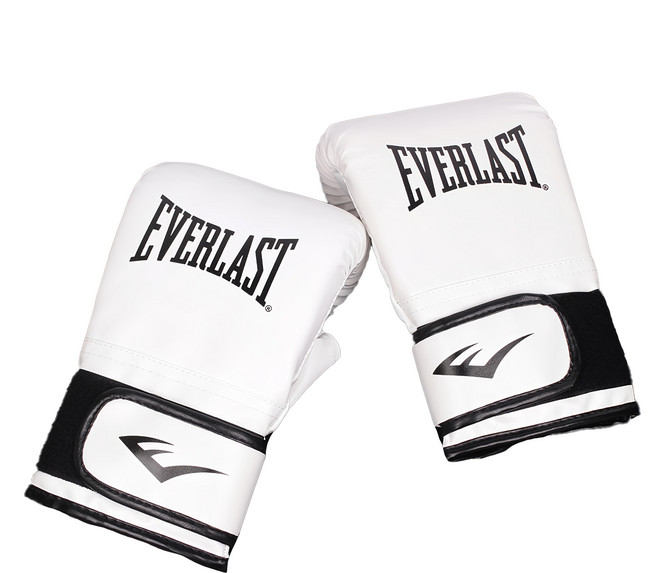 EVERLAST Master2 魔鬼氈 沙包手套 雙手套裝, 1組, 白色