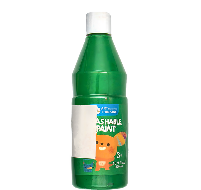 Jar Melo 原創美玩 創意美學兒童顏料 綠色, 500ml, 1色