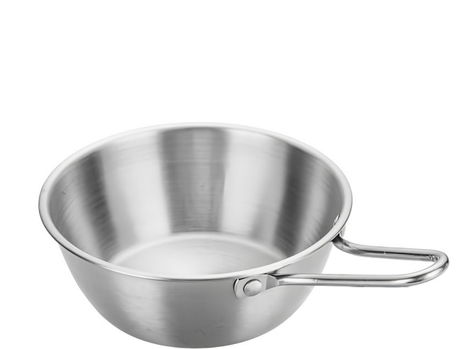 正304韓式帶柄多用碗 12cm, 不鏽鋼, 1個