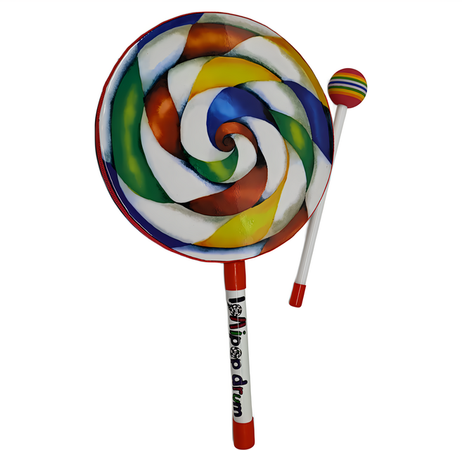 OPPA 奧福樂器 棒棒糖鼓 手敲鼓 8吋 兒童打擊樂器, 1個