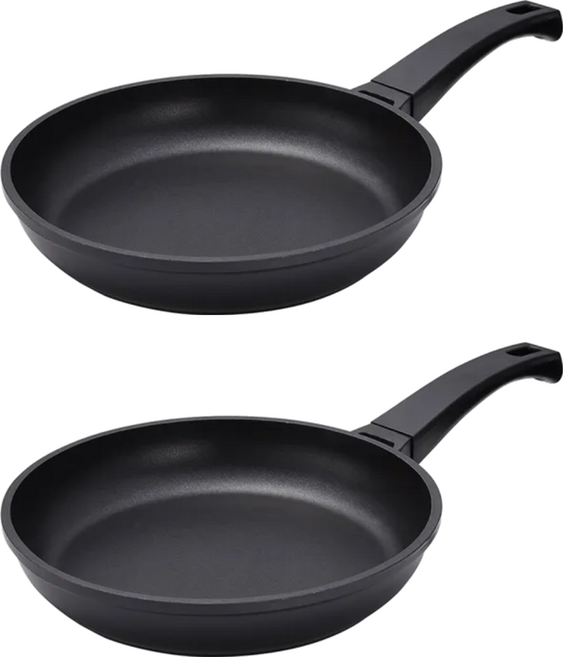 PLUS PERFECT 理想 日式黑金鋼平煎鍋, 20cm, 20cm, 2個