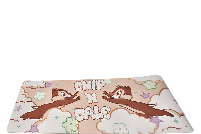 Disney 迪士尼 雲朵朵系列皮革桌墊, 奇奇蒂蒂 淺棕色