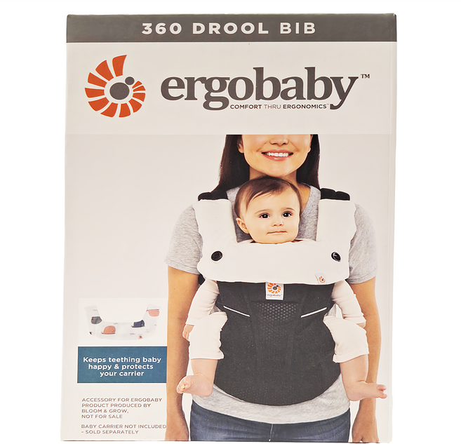 Ergobaby 純棉磨牙墊背巾套, 鯨魚 白色, 1個