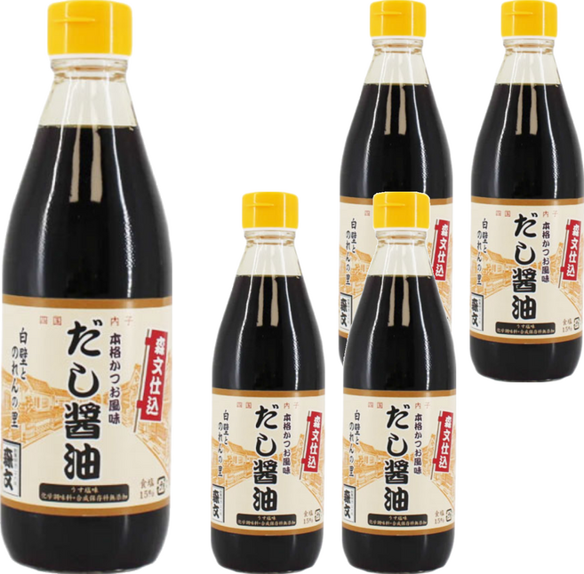 MORIBUN 森文釀造 柴魚風味醬油, 360ml, 5瓶