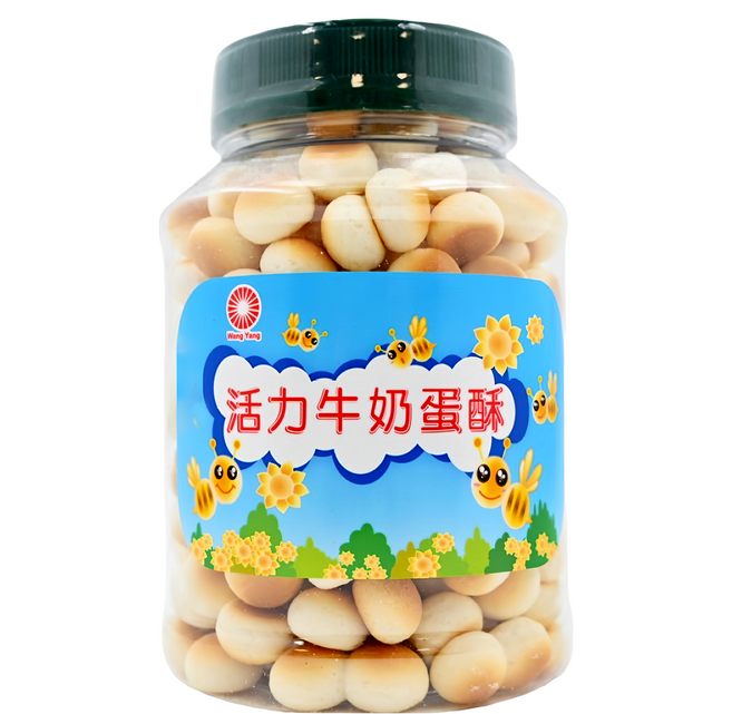 旺揚 活力蛋酥 牛奶, 160g, 1罐