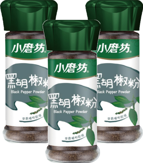 小磨坊 黑胡椒粉, 27g, 3瓶