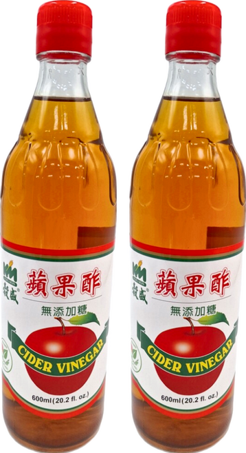 KOKUMORI 穀盛 無糖蘋果酢, 600ml, 2瓶