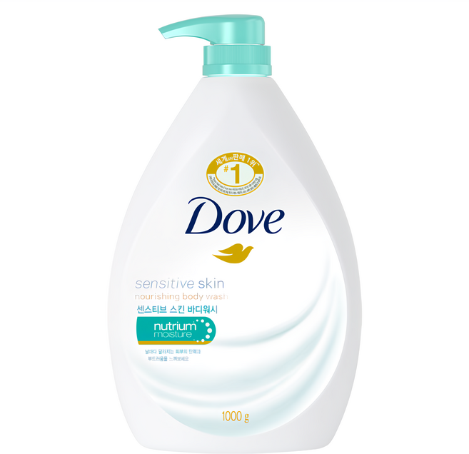Dove 多芬 溫和滋養柔膚沐浴露, 1kg, 1瓶
