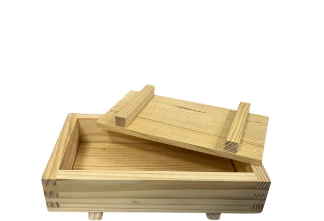 菊川本味 木壽司模具 無漆 長方 17.3 x 10.2 x 6cm, 1個, 原木色