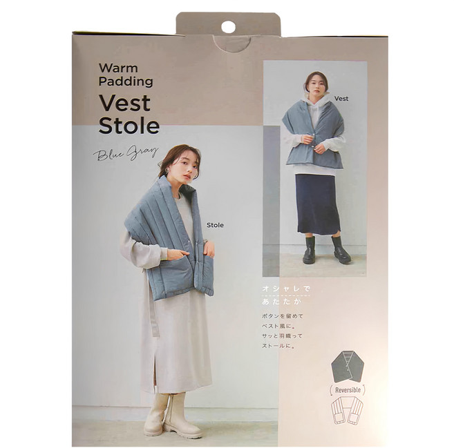 COGIT 保暖背心披肩 保暖填充 可反轉
