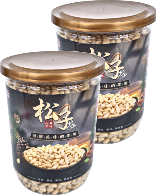 品鮮生活 極品野生紅松子 純素養份, 300g, 2罐
