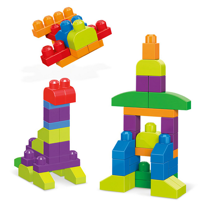 fisher-price 費雪 美高積木 1歲以上適用 250片, Multicolor, 1組