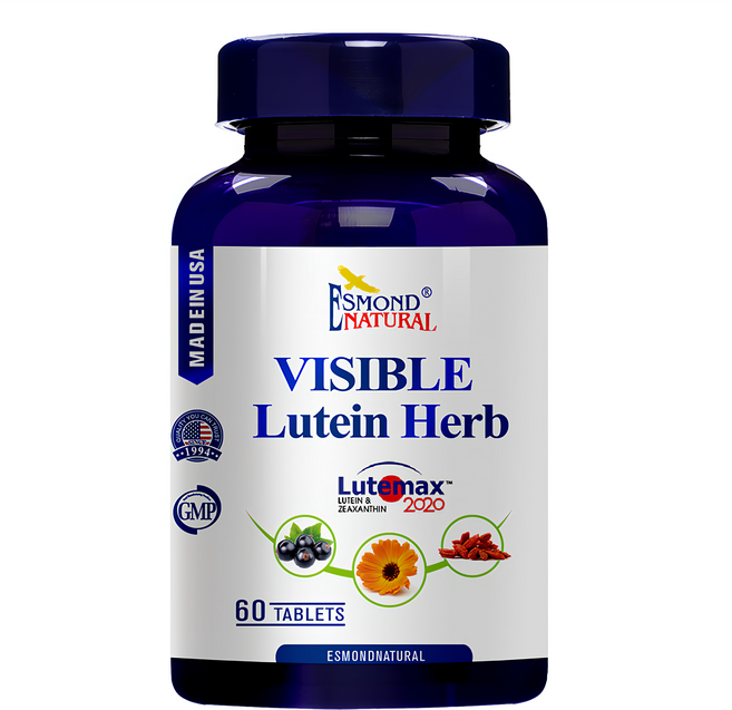 ESMOND NATURAL 愛司盟 舒視明葉黃素草本錠 純素, 128g, 60顆, 1罐