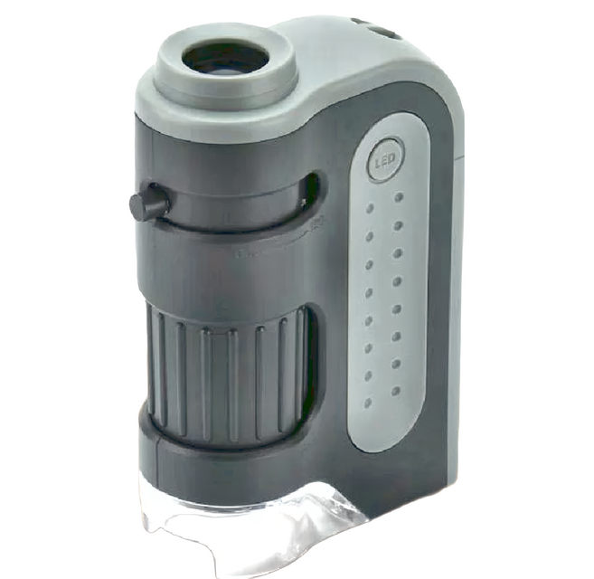 CARSON 卡薾紳 Micro LED 隨行顯微鏡/便攜顯微鏡 9.3 x 6.2 x 5.3cm 77g, 120x, 1個