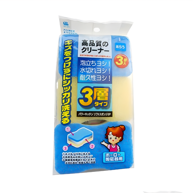 WAKO 高品質軟海綿刷, 6個, 1組