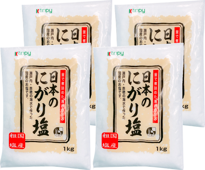 Kanpy 加藤產業 加藤海鹽, 1kg, 4包