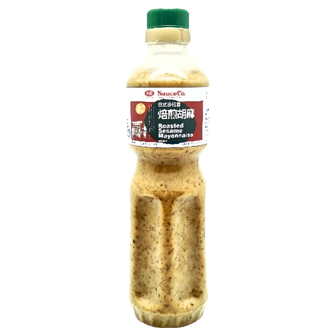 味榮 日式焙煎胡麻沙拉醬 葷, 600ml, 1瓶