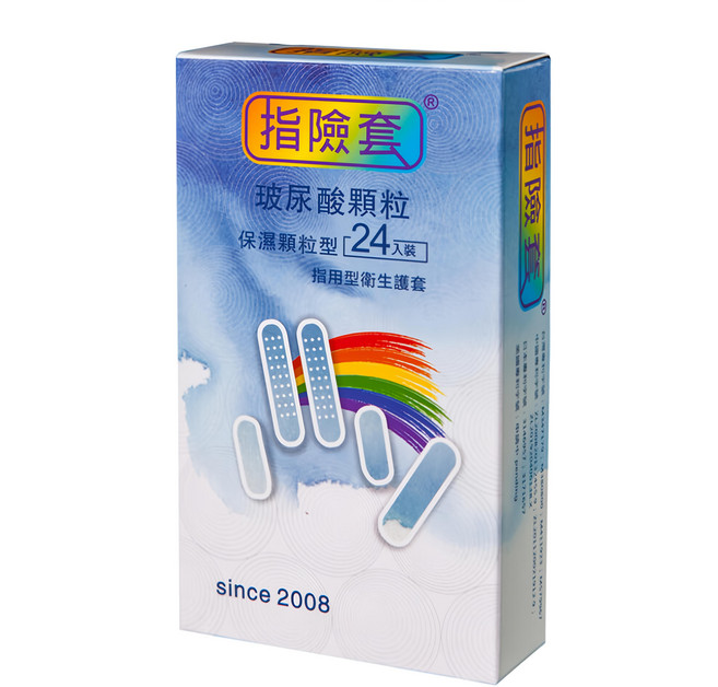 findom 指險套 玻尿酸顆粒型指險套, 1盒, 24個
