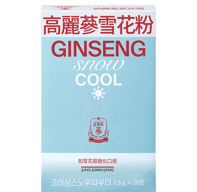 正官庄 高麗蔘雪花粉 水蜜桃風味 20條, 30g, 1盒