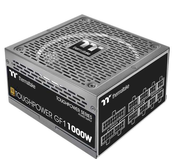 thermaltake 曜越 Toughpower GF1 1000W 全模組 電源供應器 80 PLUS 金牌認證 全日系電容 10年保固, 1個