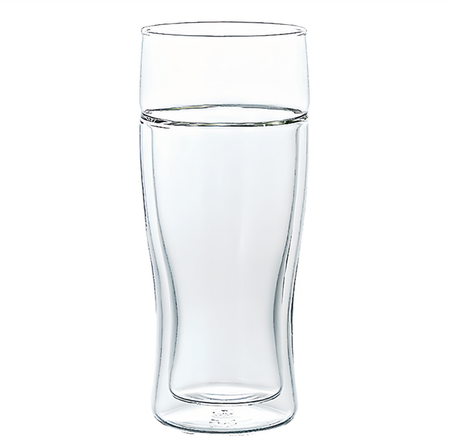HARIO 好璃奧 雙層玻璃啤酒杯380 300g 380ml, 1個