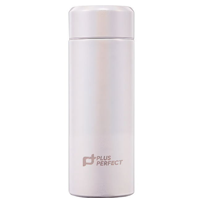 PLUS PERFECT 理想 鈦度純鈦真空保溫杯, 1個, 珍珠白, 350cc