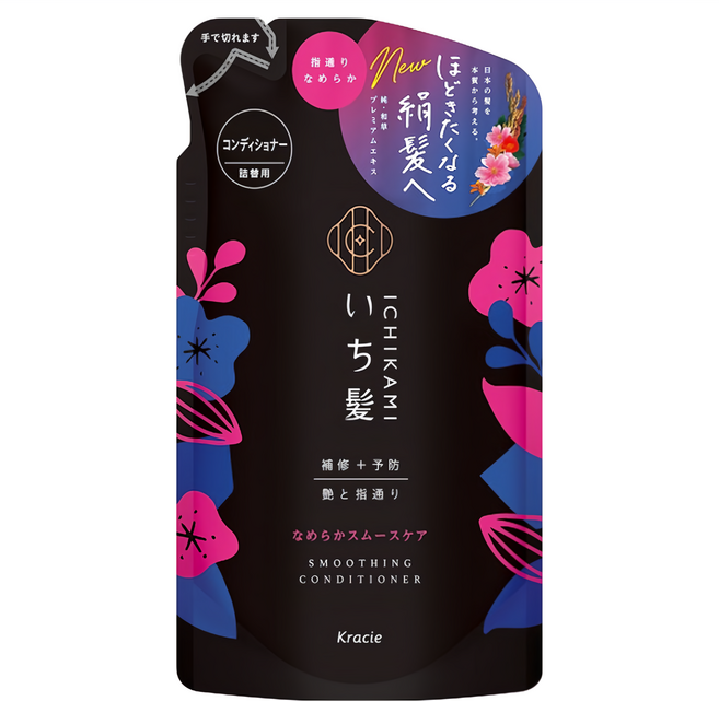 Kracie 葵緹亞 ICHIKAMI 女髮順柔修護潤髮乳補充包, 330g, 1包