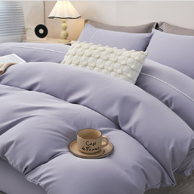 NATURALLY JOJO 50%素色抗菌天絲床包三件組 含枕套