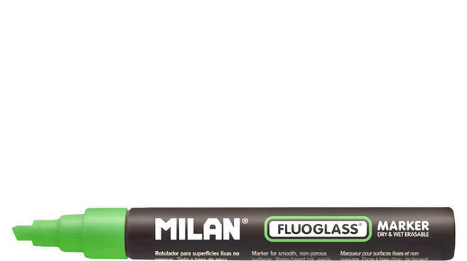 MILAN 玻璃彩繪擦擦筆 21.3g, 綠色, 1支