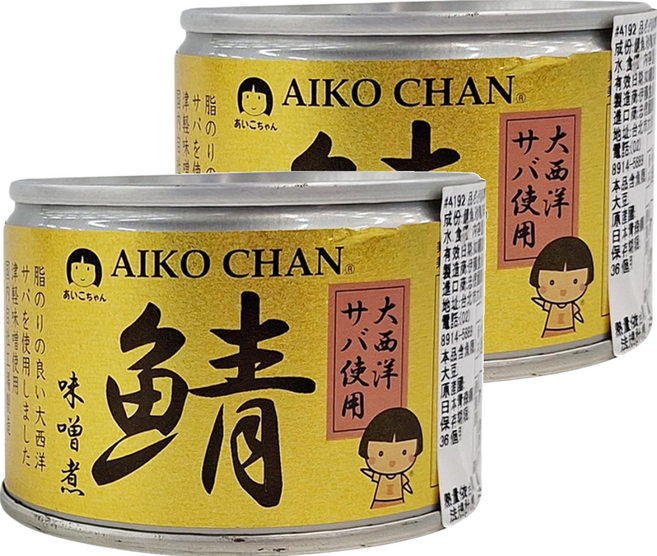 AIKO CHAN 伊藤食品 味噌煮鯖魚罐, 150g, 2罐