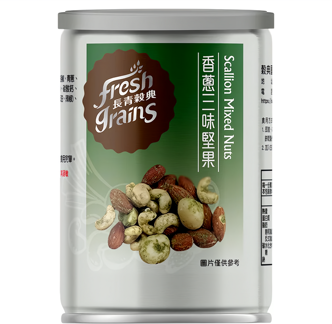 fresh grains 長青穀典 香蔥三味堅果, 80g, 1罐